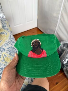 Denim Tears Black Jesus Green Hat